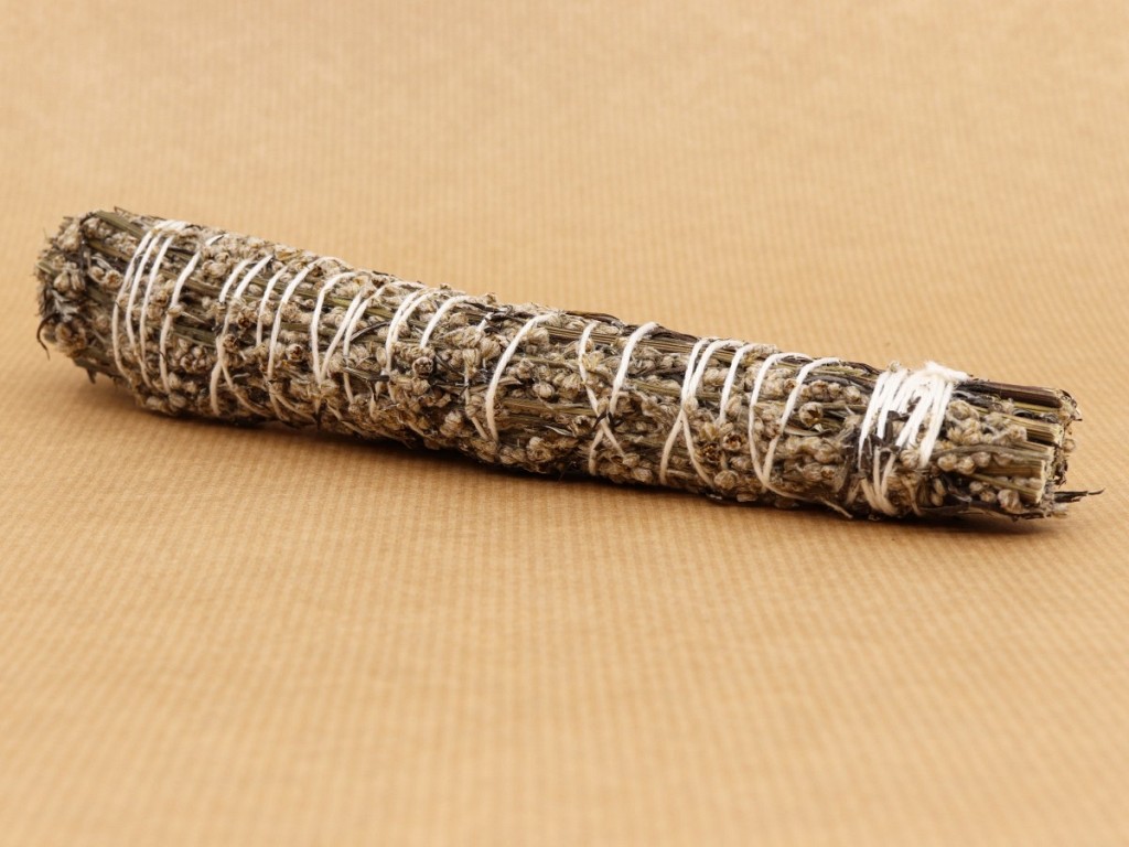 Mugwort smudge sticks (aka Bijvoet, Artemisia vulgaris, ) at Sacred